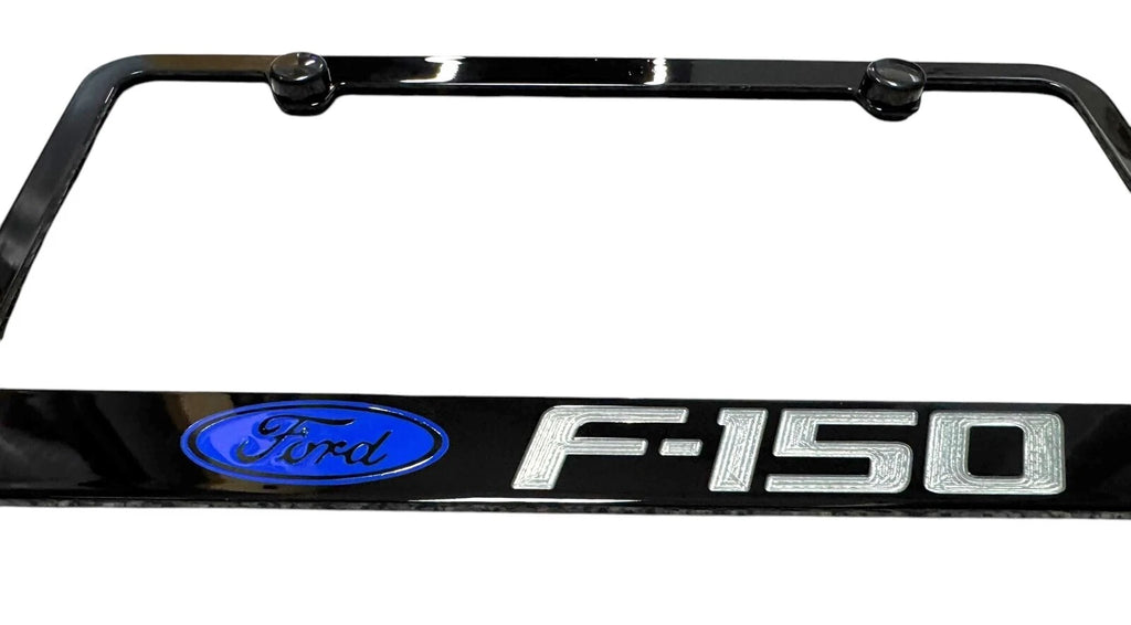 Logo Engraved Metal License Plate Frame for Ford F-150 (2009–2020)