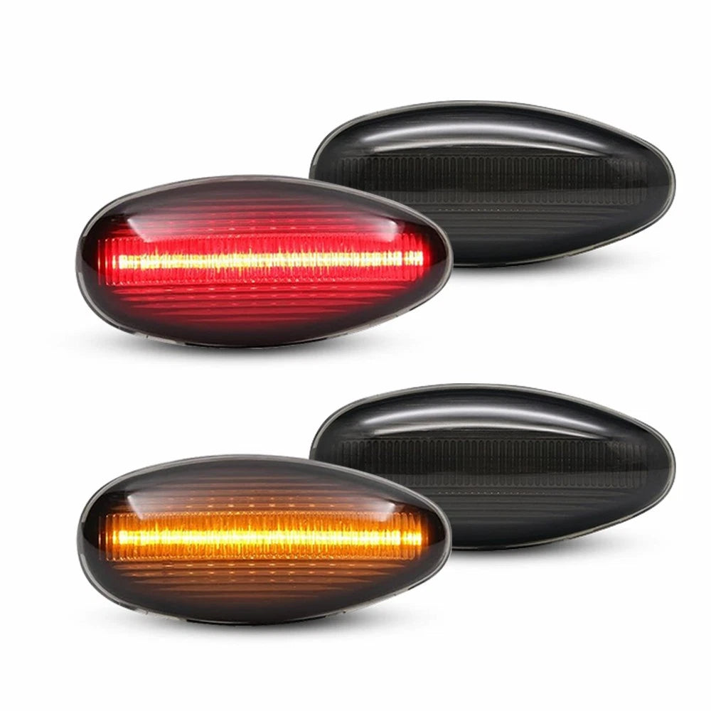 Set of 4 LED Side Fender Marker Lights for Chevrolet Silverado 2500HD 3500HD (2001–2014)