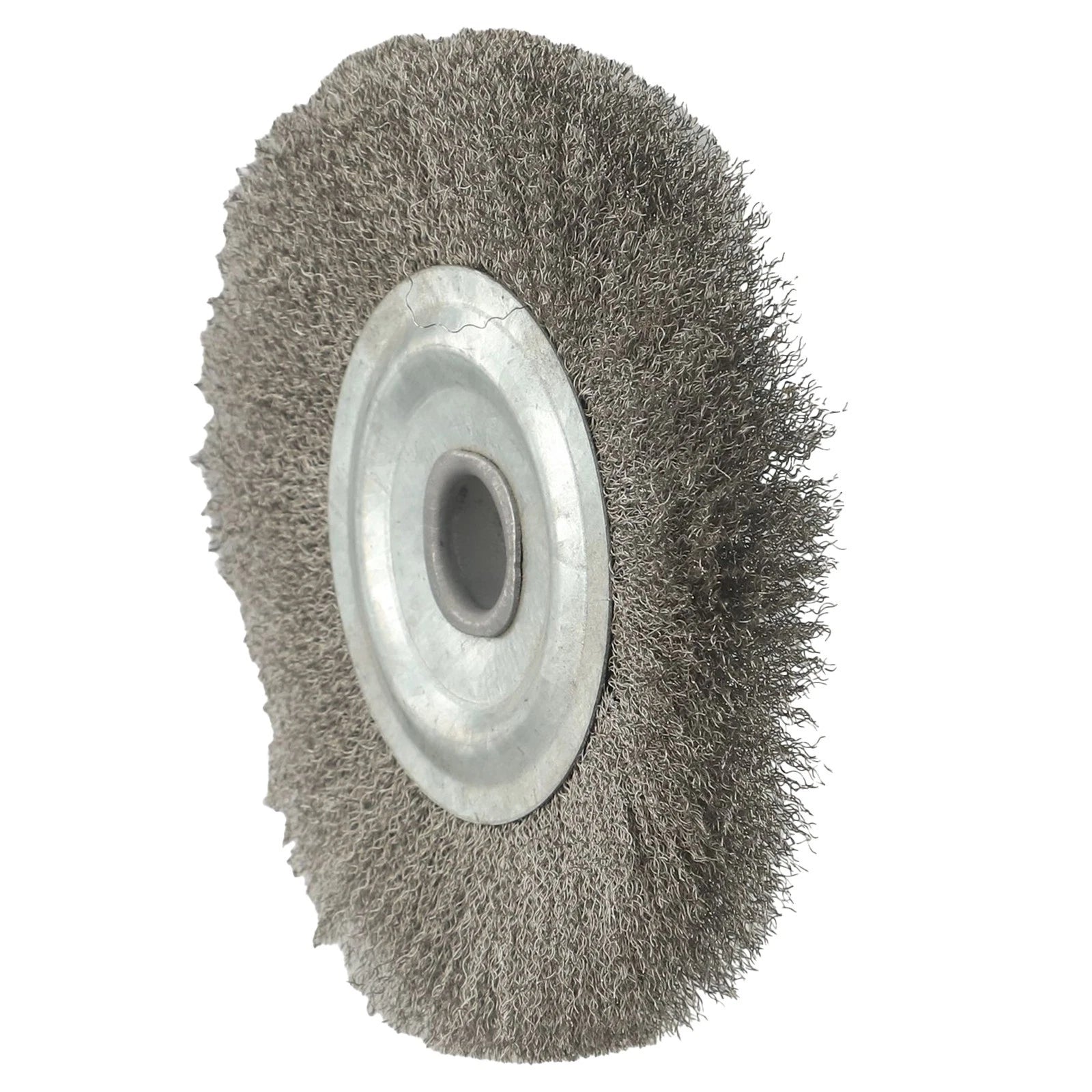 Stainless Steel Wire Wheel Brush for Deburring and Polishing (16mm Hole)