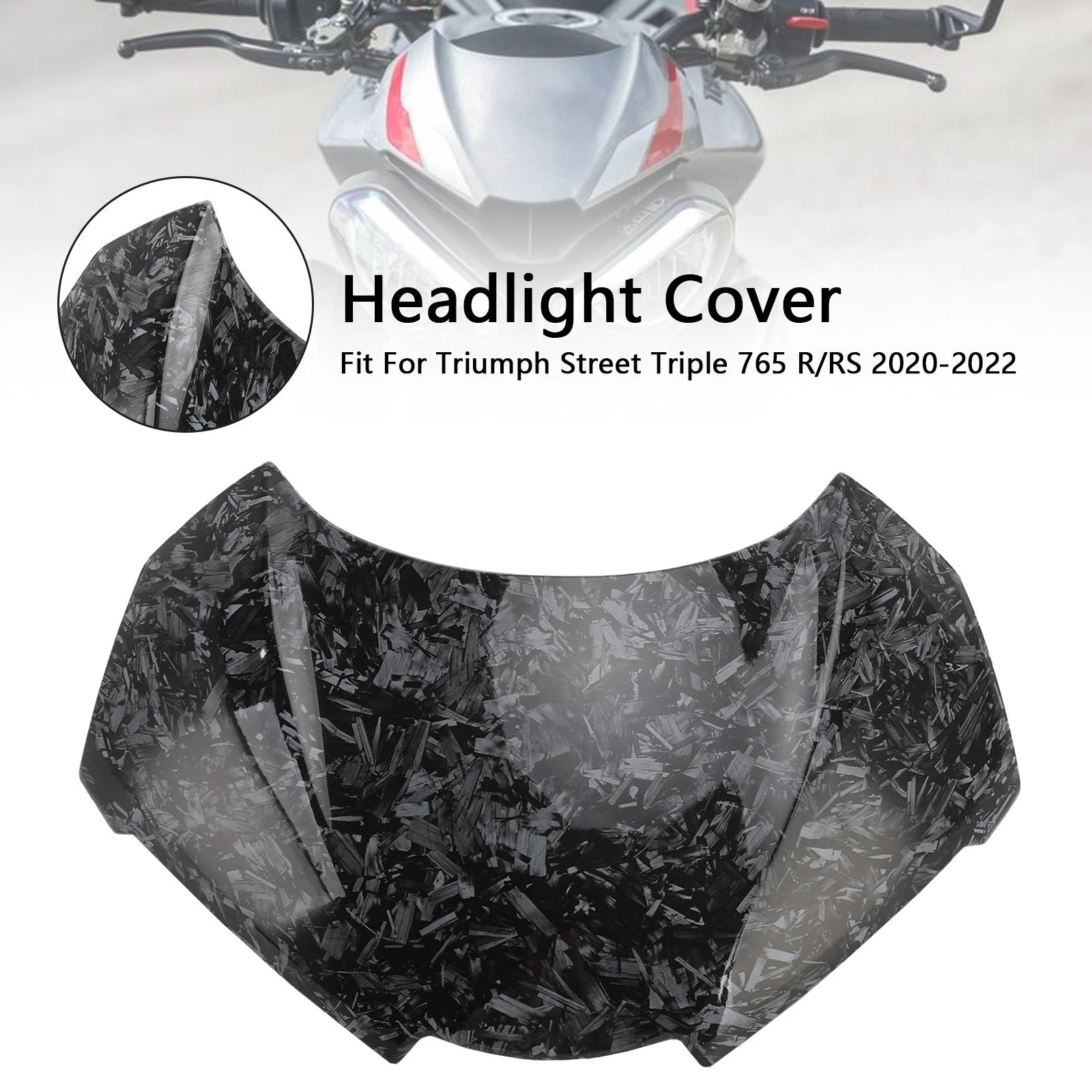 Front Nose Headlight Cover Fairing for Street Triple 765 R/RS (2020–2022)