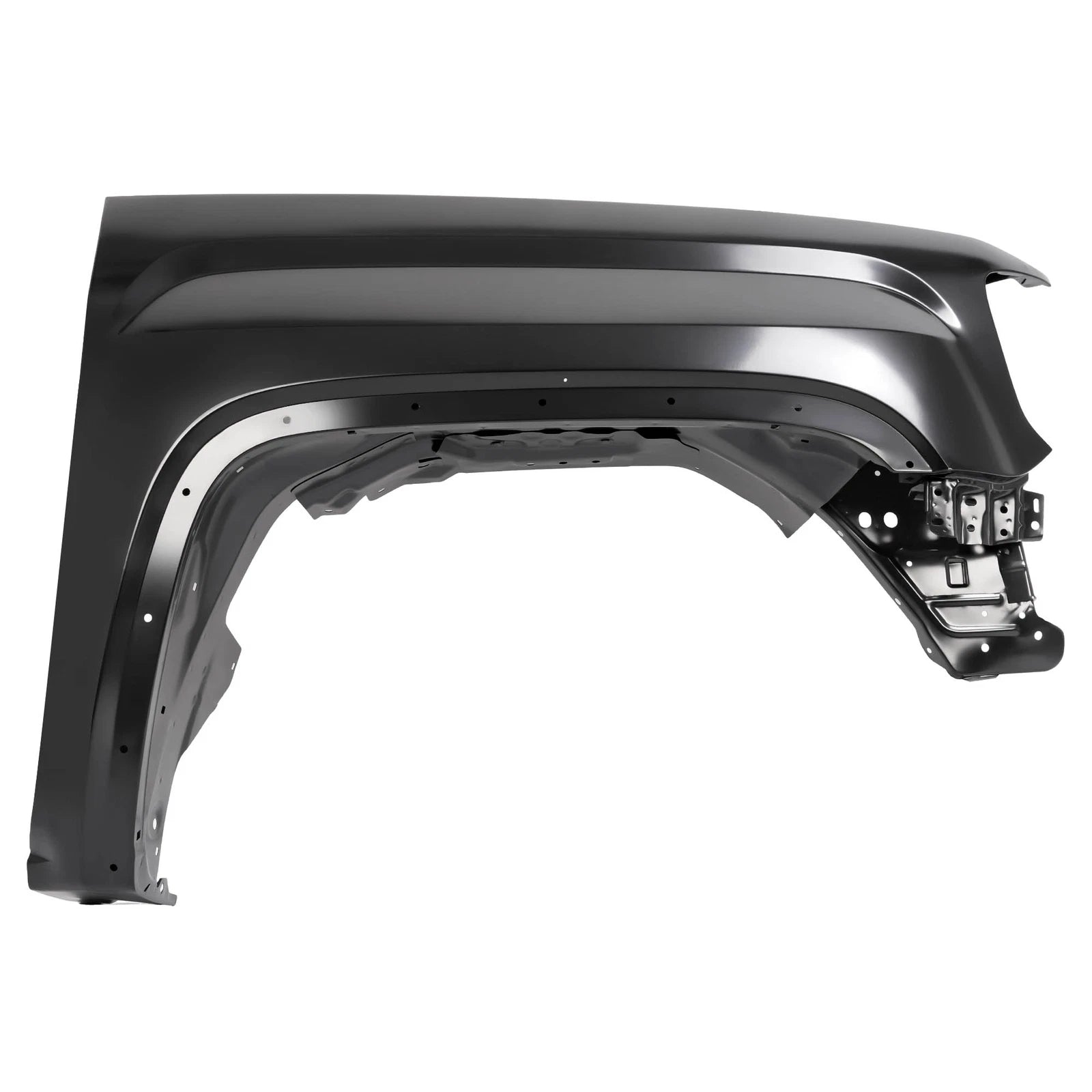 Front Fender for GMC Sierra 1500 (2014–2019) Steel Black