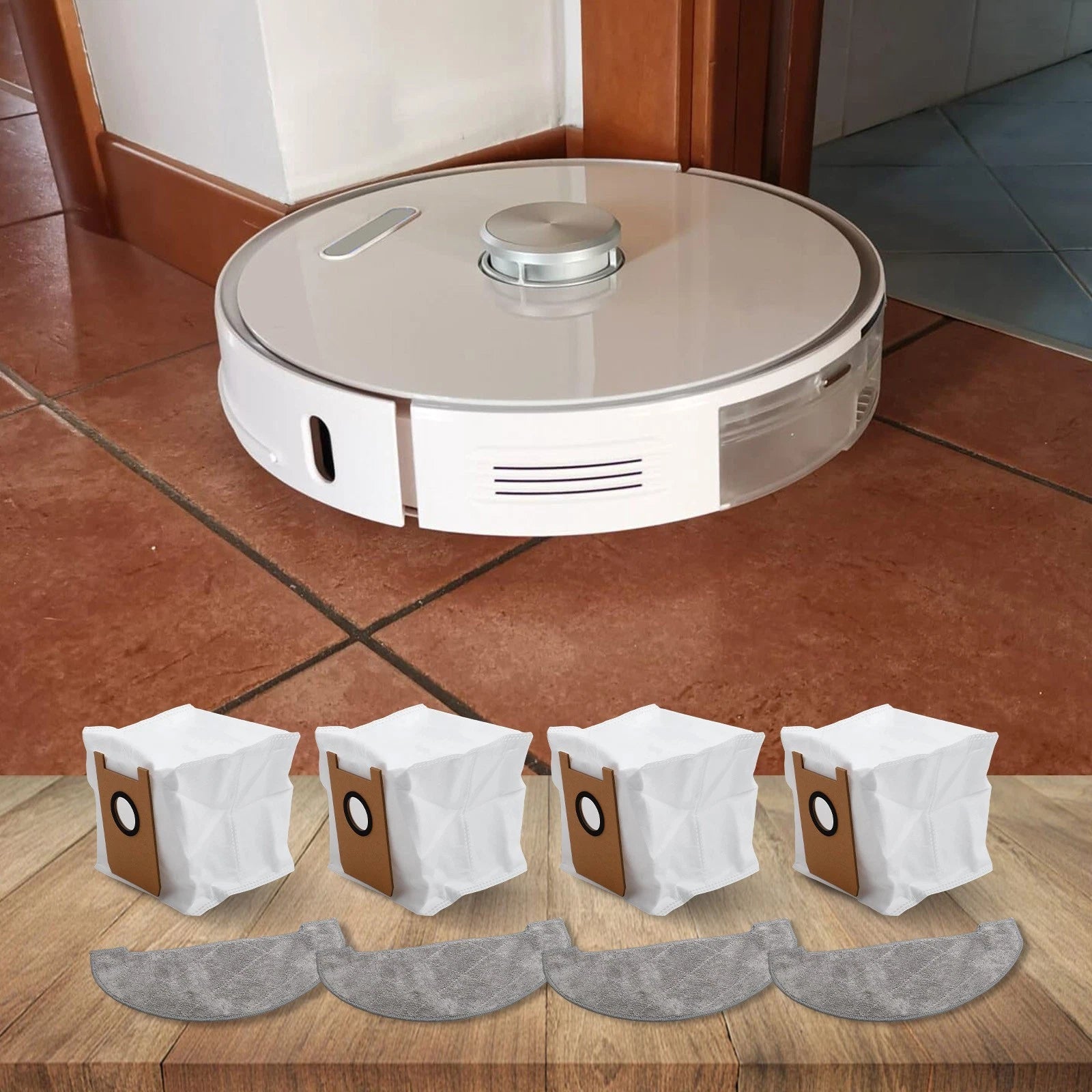 Replacement Mop Cloths and Dust Bags for Ultenic T10 Lite (2020–2023)