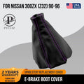 E Brake Boot Cover for Nissan 300ZX (1990–1996) Black Purple Stitch