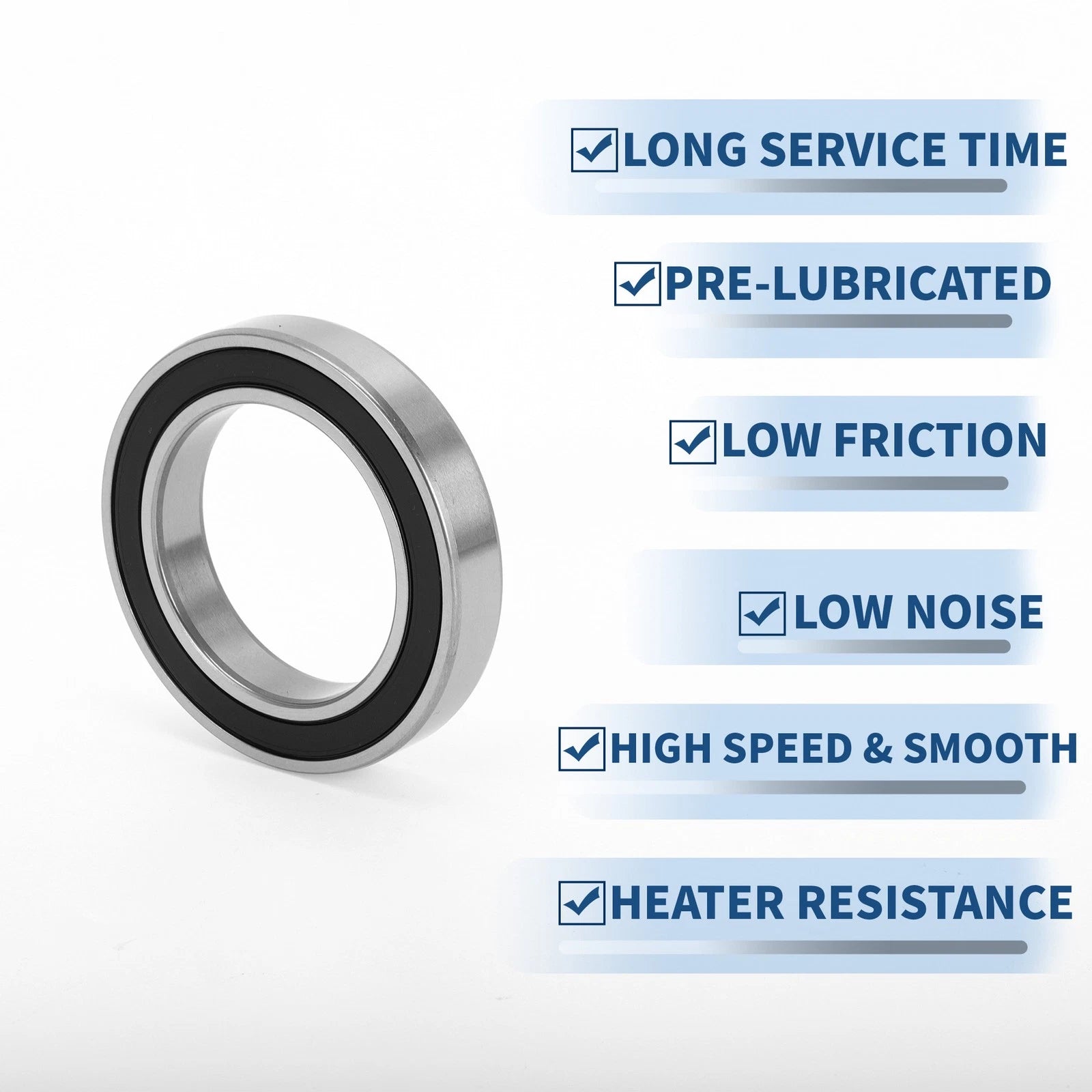 Deep Groove Ball Bearing 6909DDU for Scooter Skateboard Wheel (45x68x12mm)