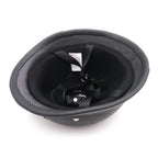 Black Leather Half Face Helmet for Motorcycle (DOT Approved, XL)