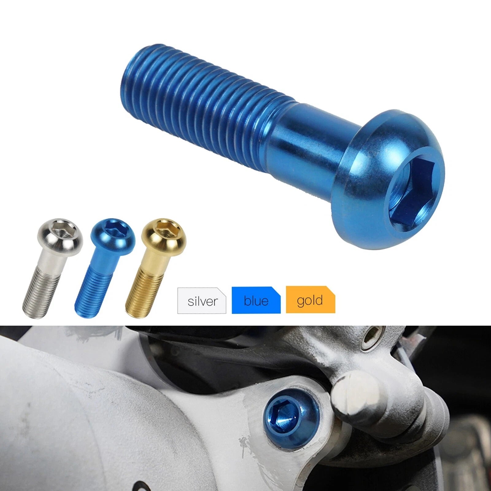 Rear Brake Caliper Bolt for Yamaha Raptor 700 700R SE (2013–2023)