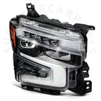 2X Black Headlight Assembly for Chevy Silverado 1500 (2022–2024)