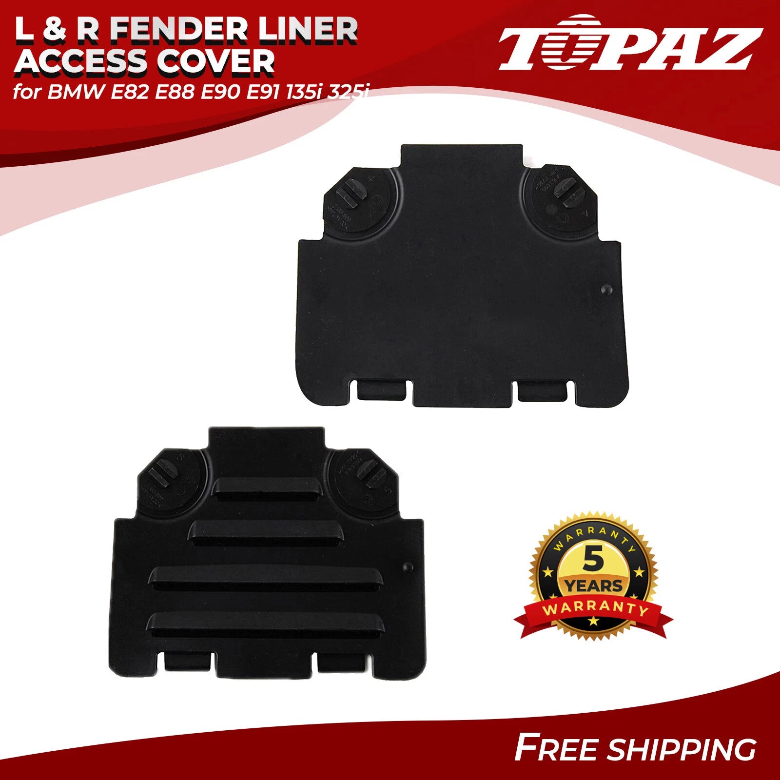Fender Liner Access Cover Set for BMW E82 E88 E90 E91 (2007–2013)