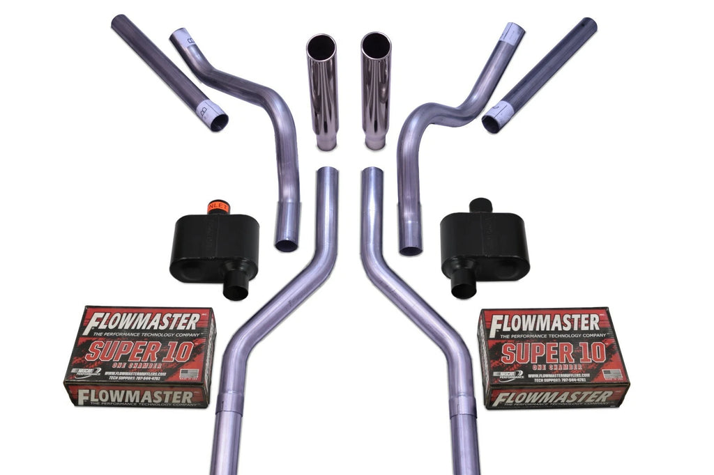 Dual Exhaust Kit for Chevy GMC C10 (1963–1972) - 2.5" Flowmaster Super 10