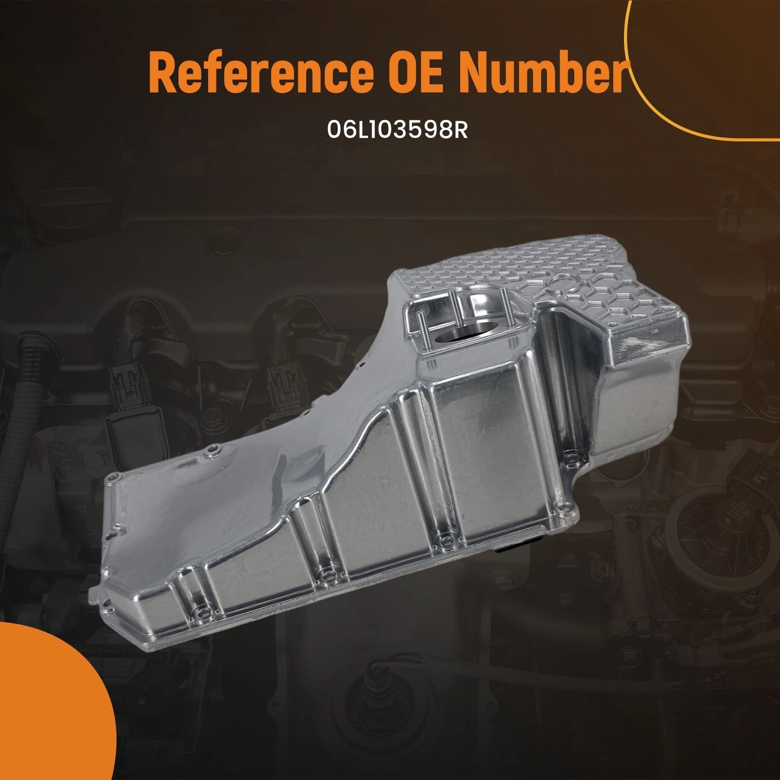 Aluminum Oil Pan for Audi A4 A5 A7 Q5 Q7 Q8 2.0T (2016–2023)