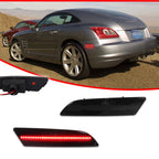 Smoke Lens Red LED Rear Side Marker Lamps for Chrysler Crossfire (2004–2008)