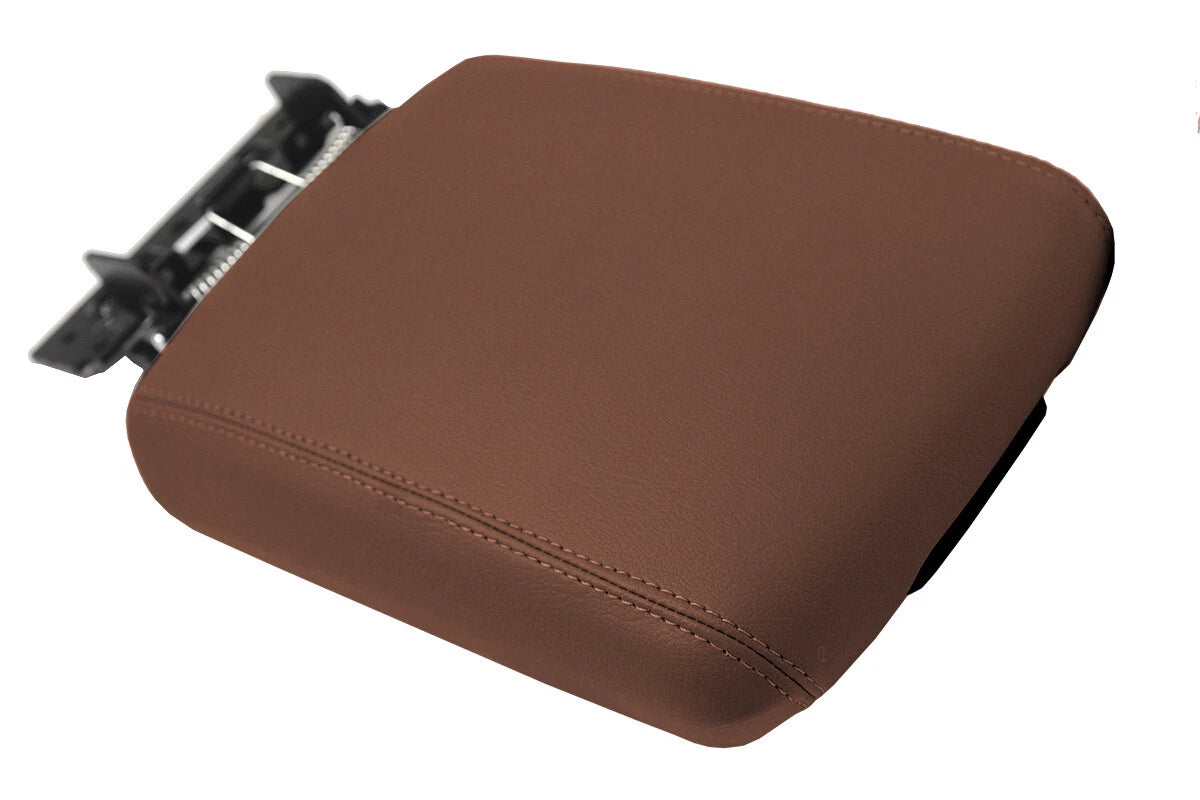 Leather Console Lid Armrest Cover for Kia Telluride (2020) - Brown