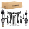 Set of 14 Front Lower Control Arm Tie Rods & CV Axle Assembly for Toyota Corolla (2003–2008)