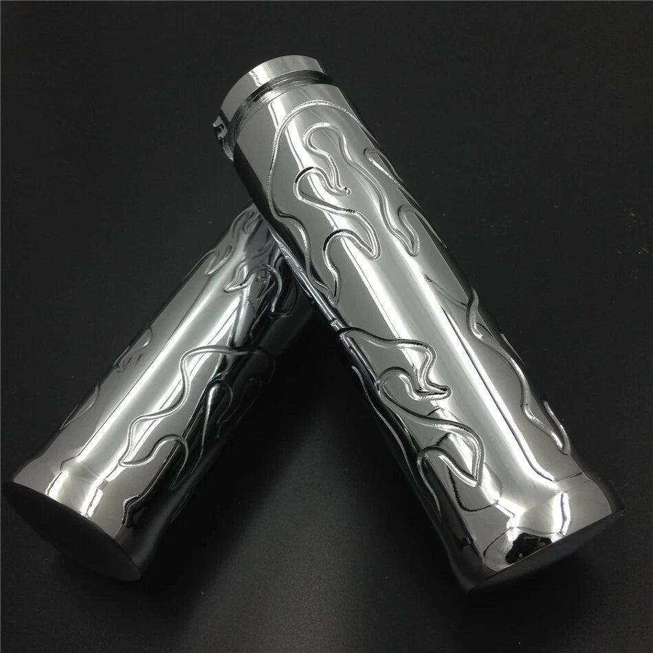 Flame 7/8" 22mm Hand Grip for Honda Shadow 750 Spirit Aero ACE/Suzuki GSXR600 (–)