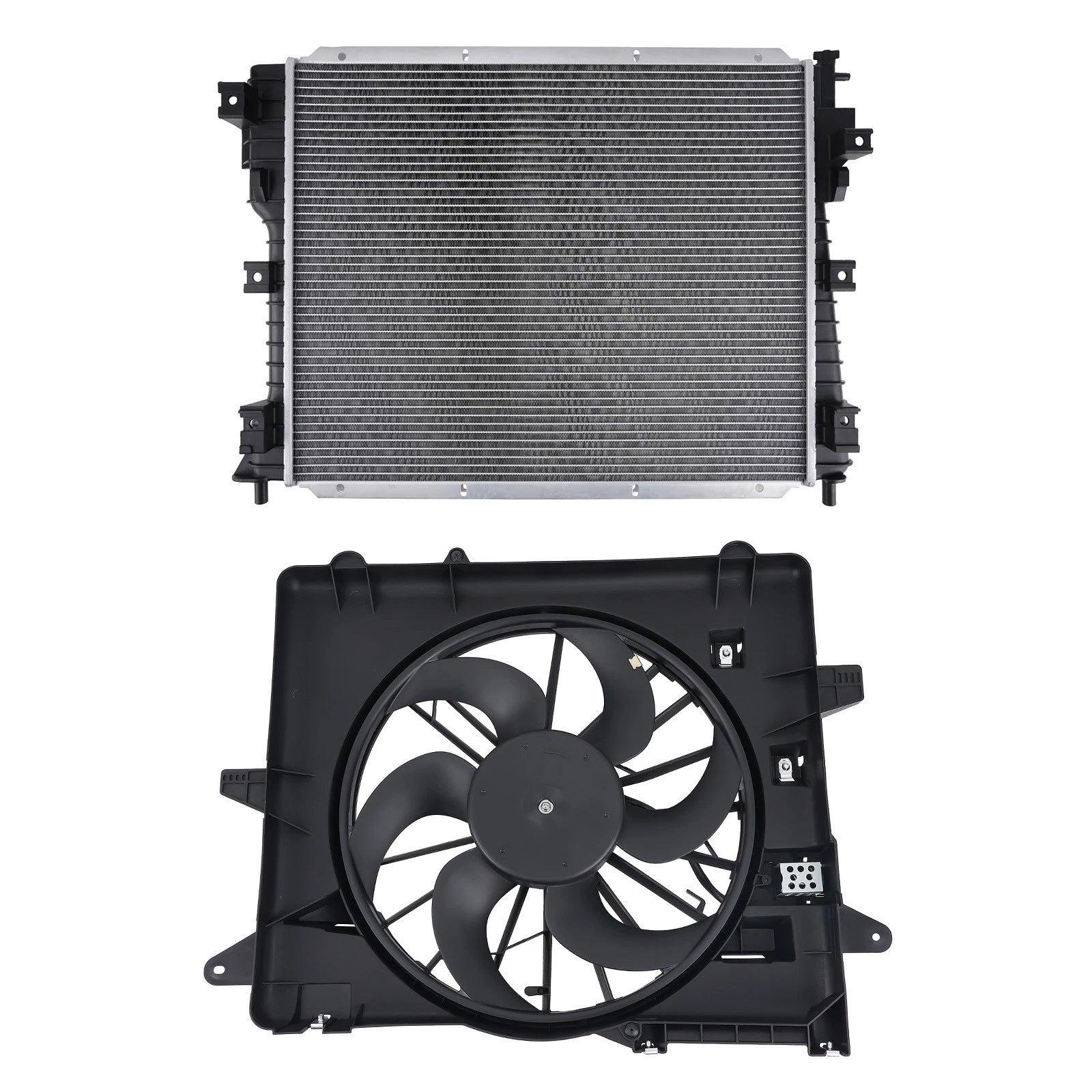 Radiator Condenser & Cooling Fan Assembly for Ford Mustang V6 (2011-2014)