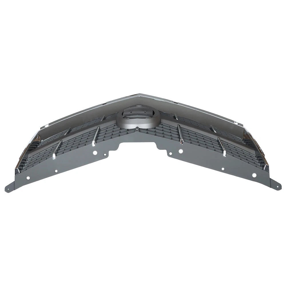 Set of 2 Front Upper Grille for Cadillac SRX (2010–2012) Black Chrome Honeycomb