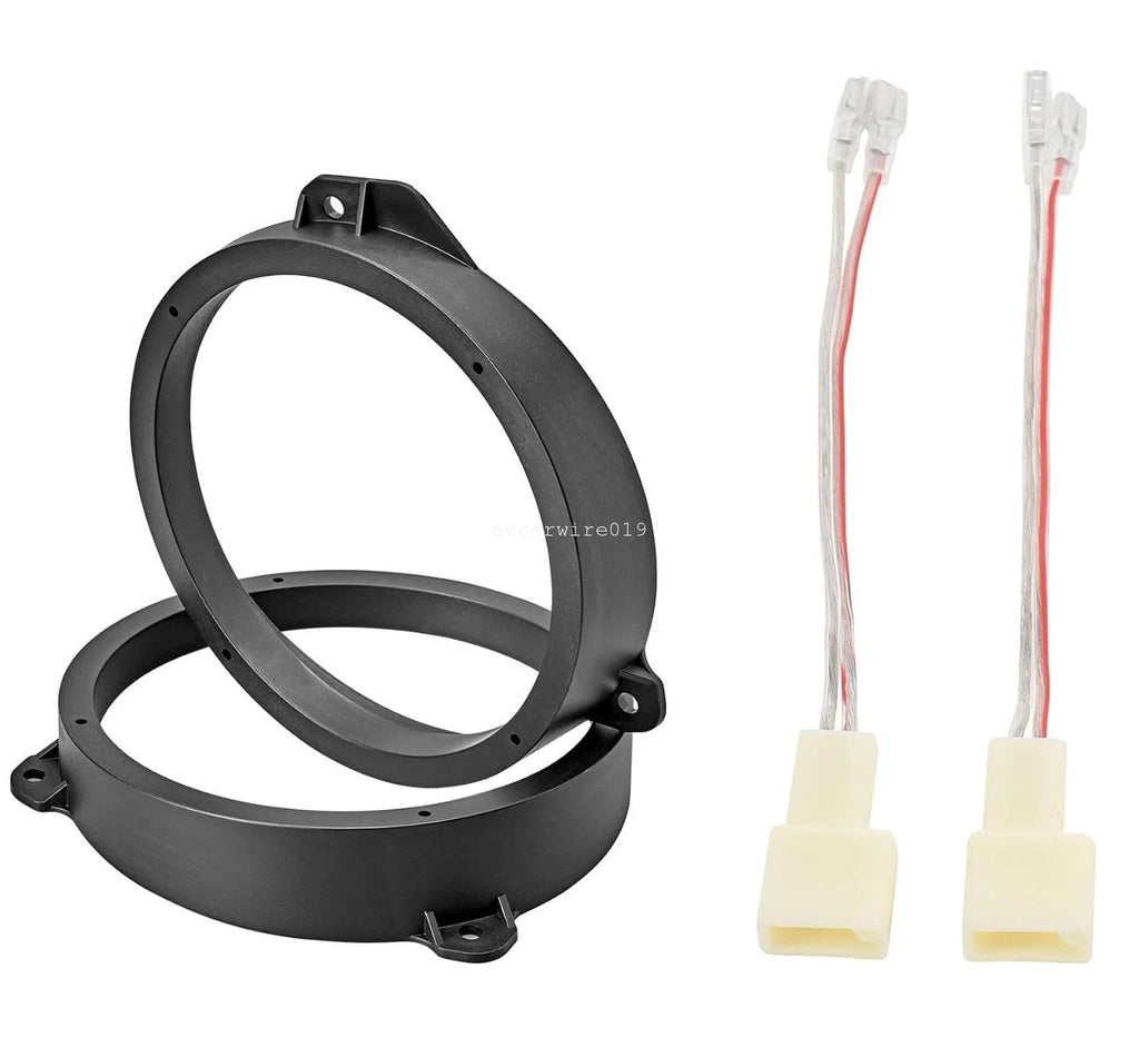 2X 6.5" Front Door Speaker Bracket Adapter for Subaru WRX (2008–2019)