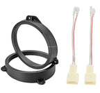 2X 6.5" Front Door Speaker Bracket Adapter for Subaru WRX (2008–2019)