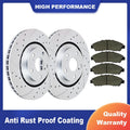 Front Brake Rotors with Ceramic Pads for Toyota Sienna Highlander (2011–2020)