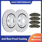 Front Brake Rotors with Ceramic Pads for Toyota Sienna Highlander (2011–2020)