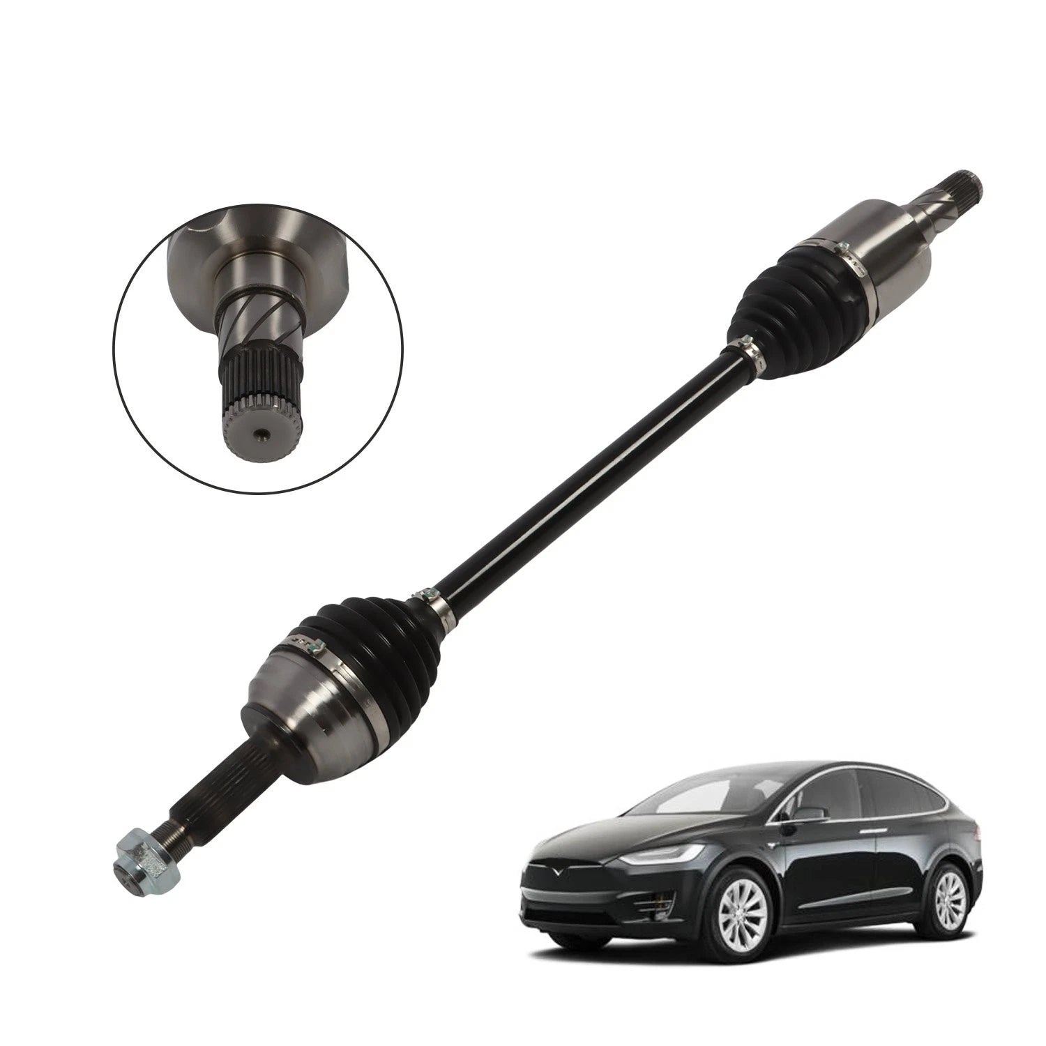Front CV Axle Half Shaft Left for Tesla Model S (2012–2023) 1138040-00-B