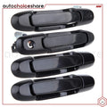 Set of 4 Exterior Door Handles Black for Toyota Sienna (1998–2003)