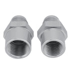 6AN Adapter Fittings for GM TBI Fuel Sending Units (Metric O-ring) Silver