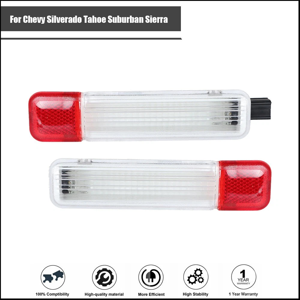 Front Door Panel Reflector Lights for Chevy Silverado Tahoe Suburban Sierra