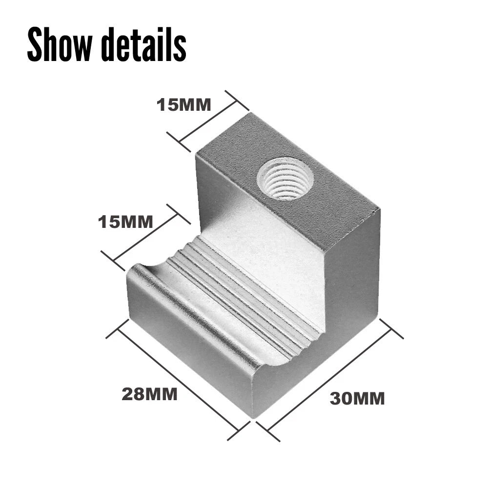 Set of 4 Aluminum J-Hook Mounting Clamps for Truck Tool Box