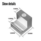 Set of 4 Aluminum J-Hook Mounting Clamps for Truck Tool Box