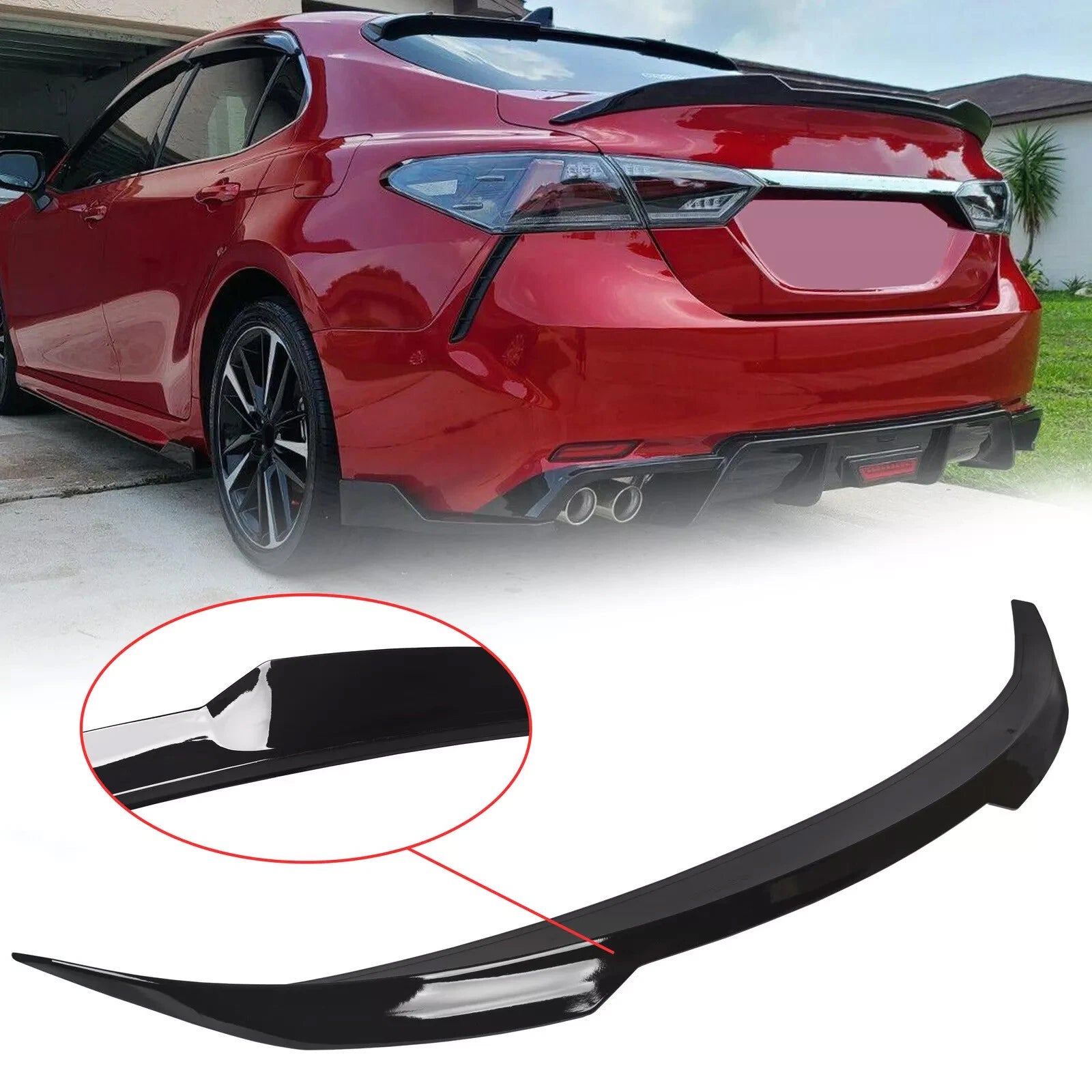 Rear Trunk Spoiler Wing for Toyota Camry (2018–2024) JDM V Style
