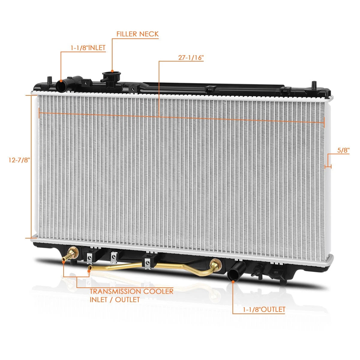 Aluminum Cooling Radiator for Mazda Protege (1995–1998) DPI-1704