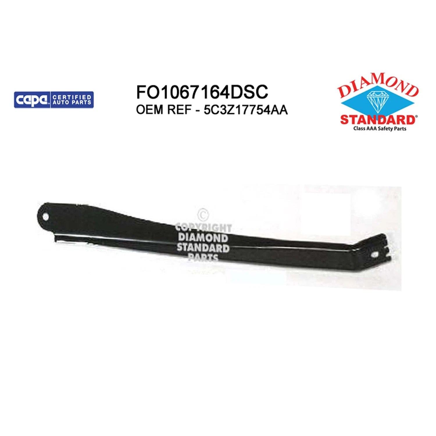 Replacement Steel Front Passenger Side Outer Bumper Mount Bracket for Toyota