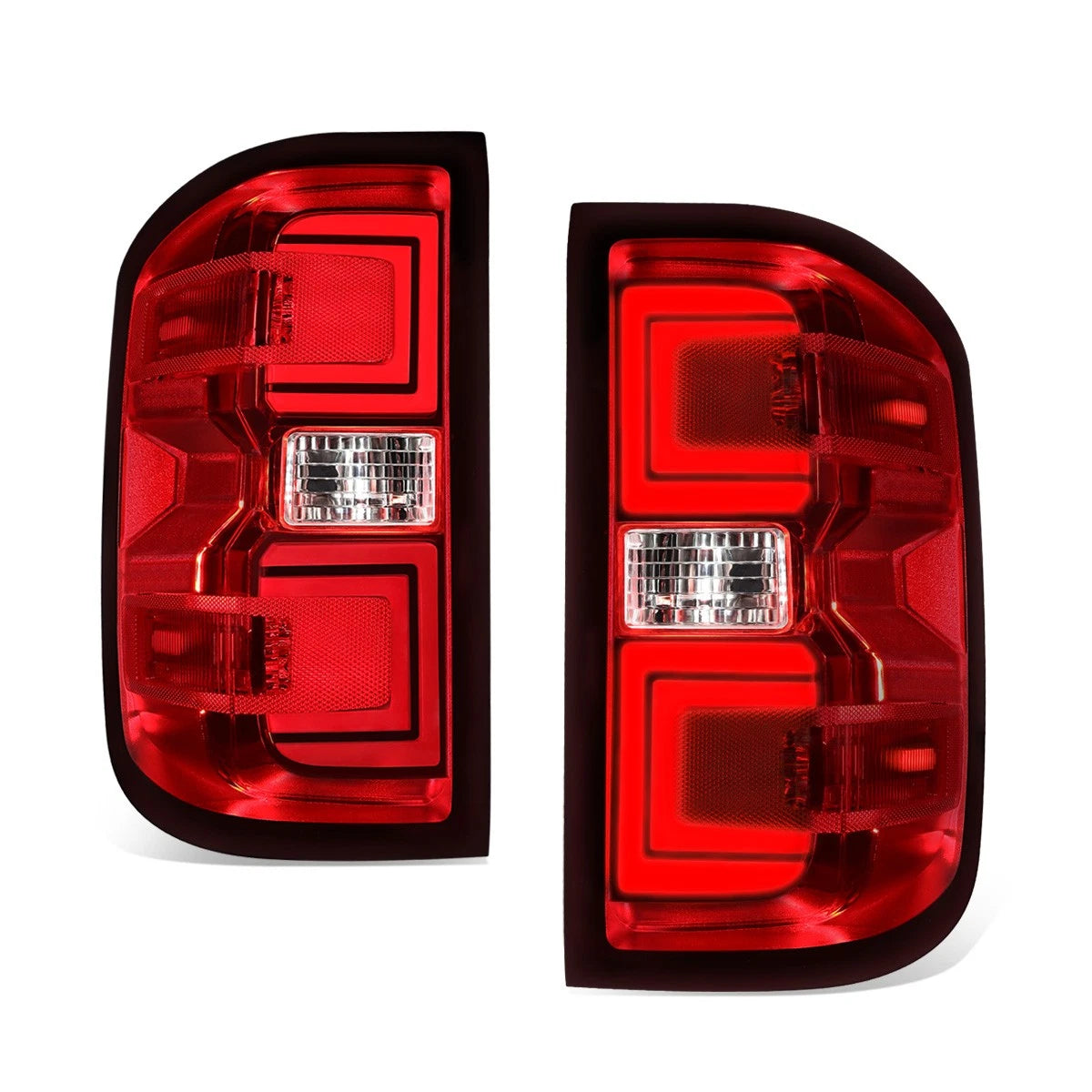 LED Tail Lights Brake Lamps for Chevy Silverado GMC Sierra (2014–2019)