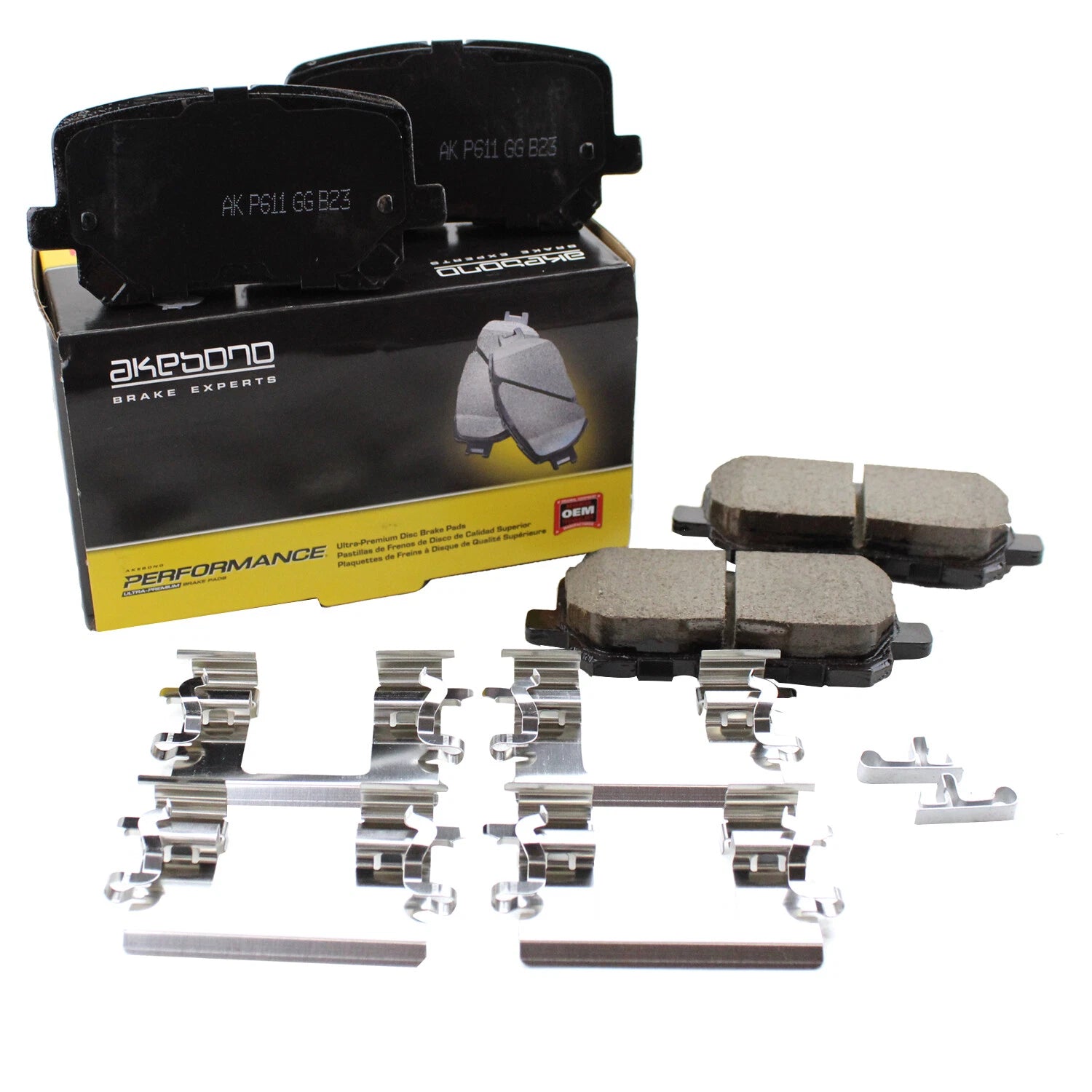 Akebono Performance Ultra Premium Ceramic Brake Pads for