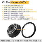 Front Brake Drum Wheel Hub & Seal for Kawasaki Mule 3010 KAF620 KAF950 (2001–2008)