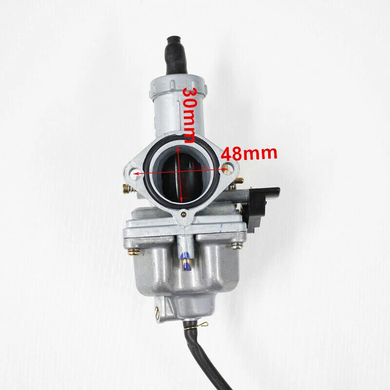 PZ30mm Lever Choke Carburetor for 150cc 200cc 250cc PIT PRO Quad (2000–2023)