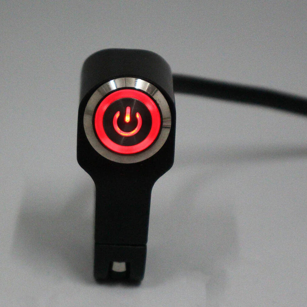 LED Headlight Fog Spot Light Switch Button for Motorcycle Handlebar