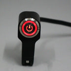 LED Headlight Fog Spot Light Switch Button for Motorcycle Handlebar