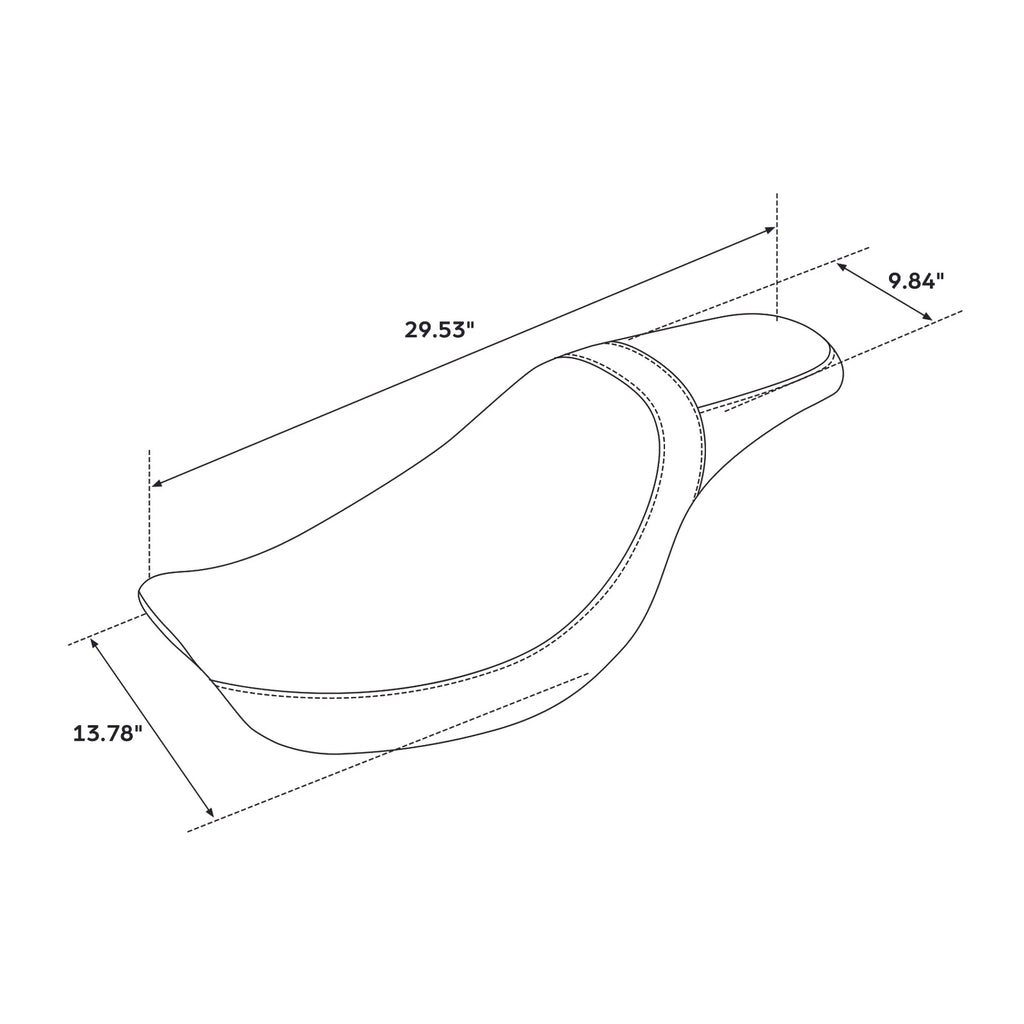 2X Two-Up Seat for Harley Dyna Street Bob Wide Glide (2006–2017)