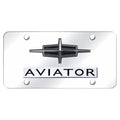 Dual Chrome on Chrome License Plate - Officially Licensed for Lincoln Aviator