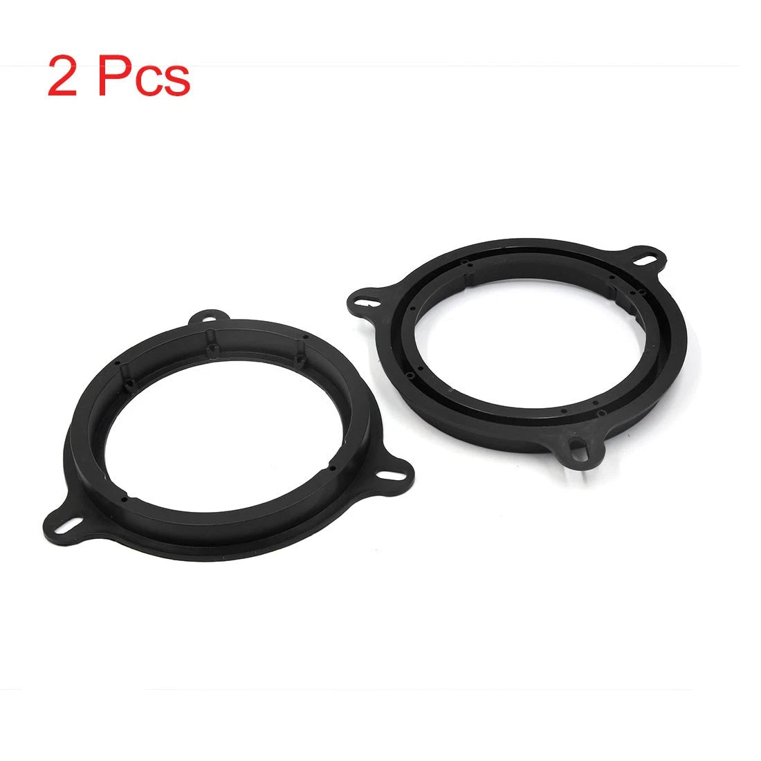 2X 6.5" Black Plastic Speaker Spacer Ring Bracket for Nissan HOVER H5 (2010–2015)