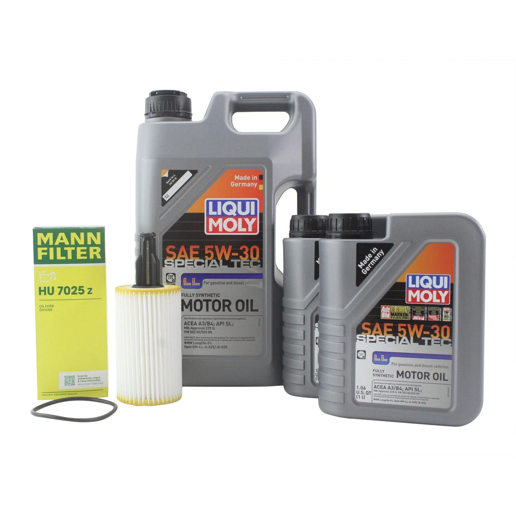 7L Liqui Moly Special Tec LL 5W-30 Oil Change Kit for Mercedes C300 (2015–2021)