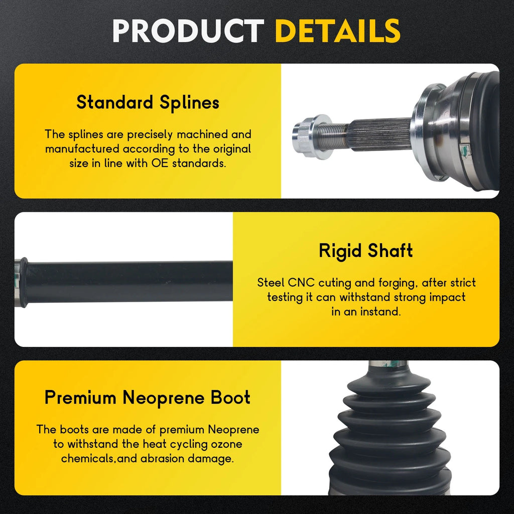 CV Axle Shaft Assembly for Toyota Prius (2010–2017) Front Left