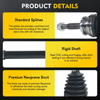 CV Axle Shaft Assembly for Toyota Prius (2010–2017) Front Left