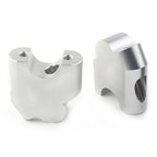 Silver HandleBar Bar Risers Mount Clamp Adapter for BMW F800R (2015-2017)