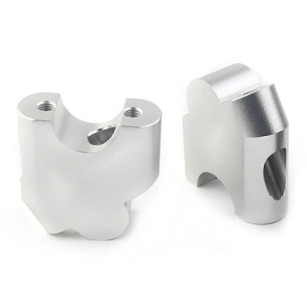 Silver HandleBar Bar Risers Mount Clamp Adapter for BMW F800R (2015-2017)