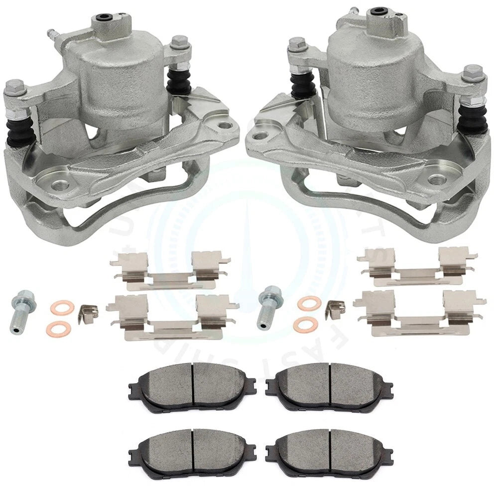 Front Brake Calipers and Ceramic Pads for Toyota Sienna Avalon