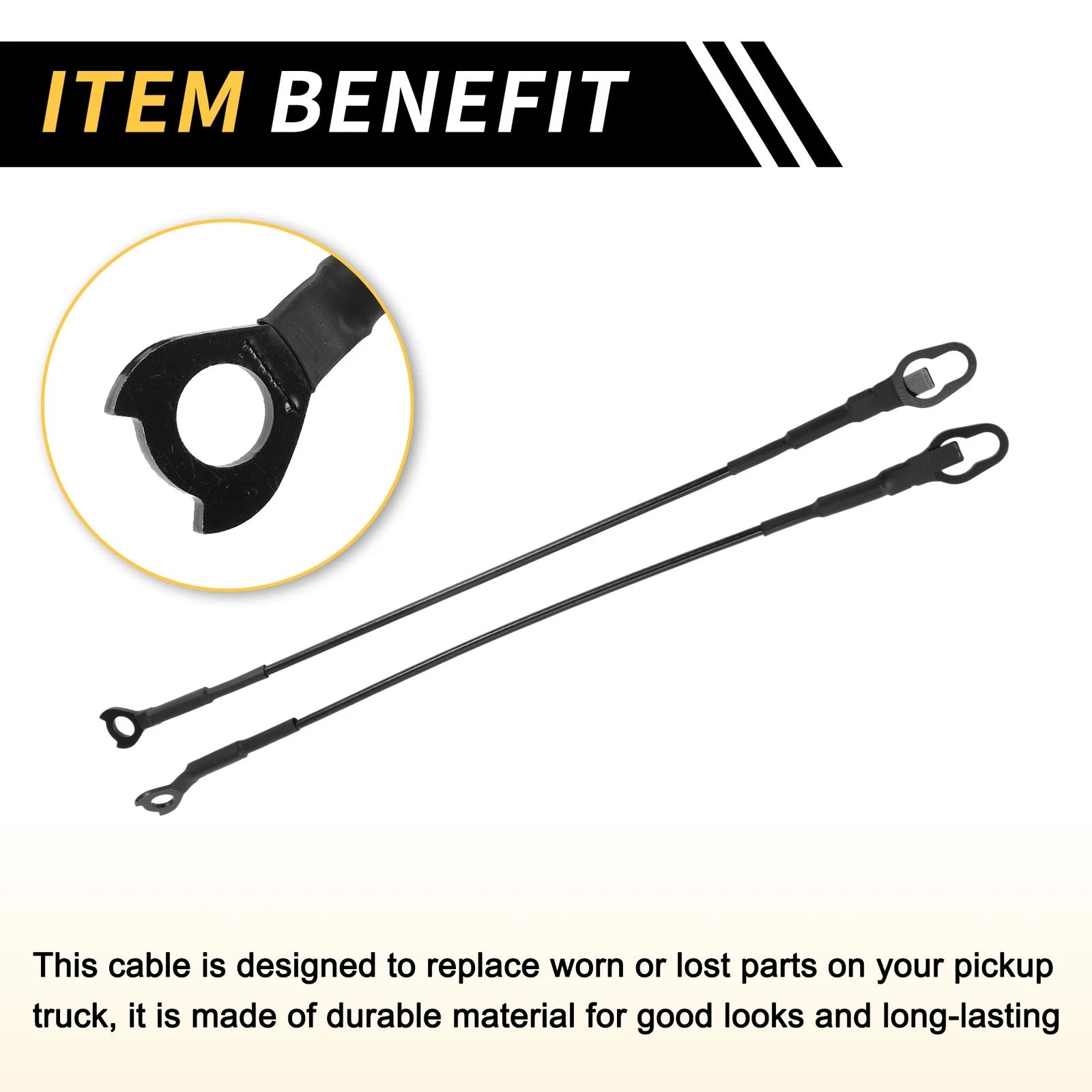 1 Pair Tailgate Cables for Dodge Ram 1500 2500 (2002–2010)