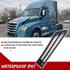 Dynamic Amber & White LED Hood Grille Vents for Freightliner Cascadia (2018–2025)